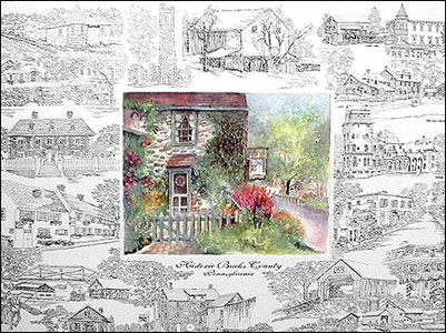 Historic Bucks County, Pennsylvania Poster