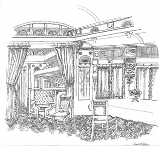 Train Parlor Car, Adirondack Museum Experience, Blue Mountain Lake, New York