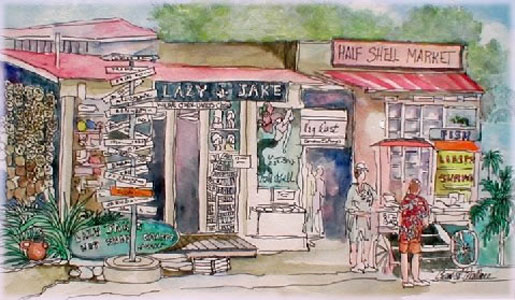 lazy-jakes wc pen and ink