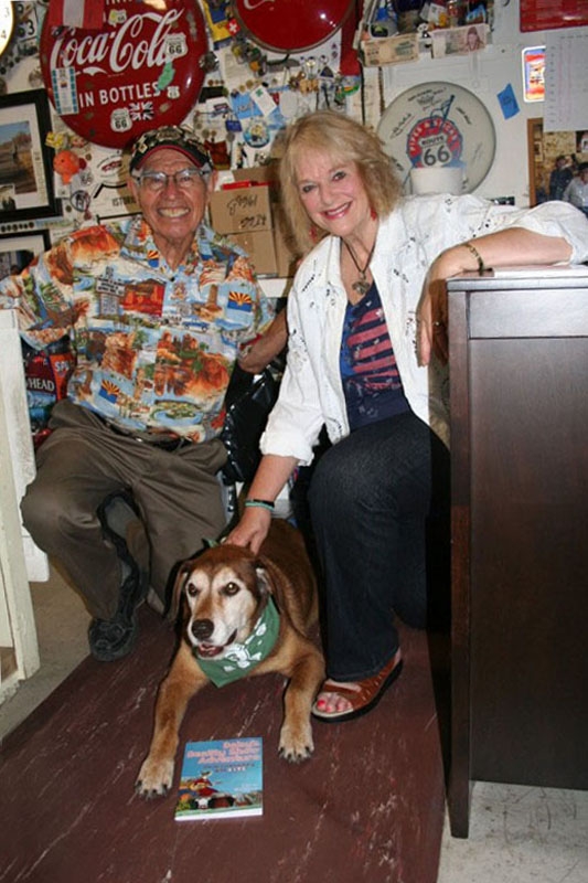 Carol Angel and Tanner with Carols Book