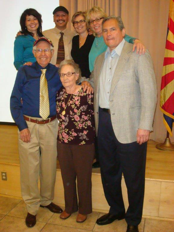 The Delgadillo Family at a preservation award ceremony