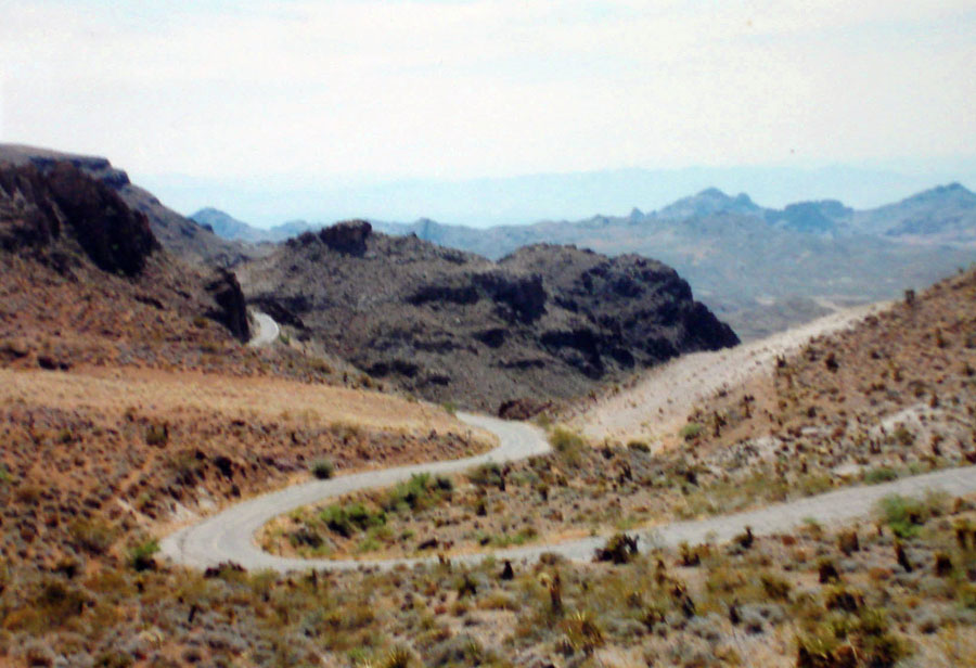 Winding Route 66 through the Black Mountains