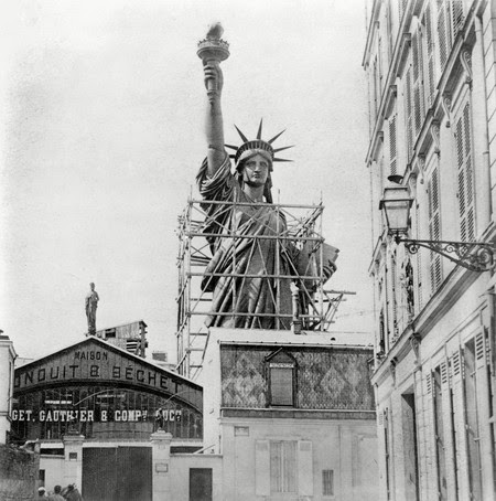 Statue of Liberty under construction in Paris