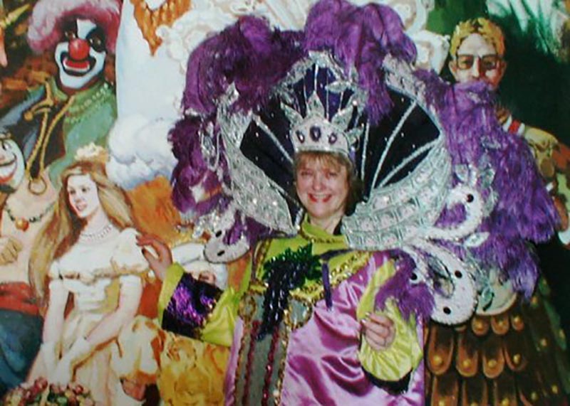 Carol In Costume At Mardi Gras World